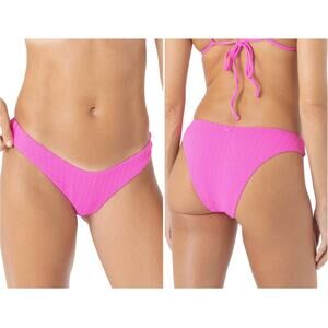 Roxy Haliewa Scoop Front Bikini Bottoms - NWT - Pink Size Large